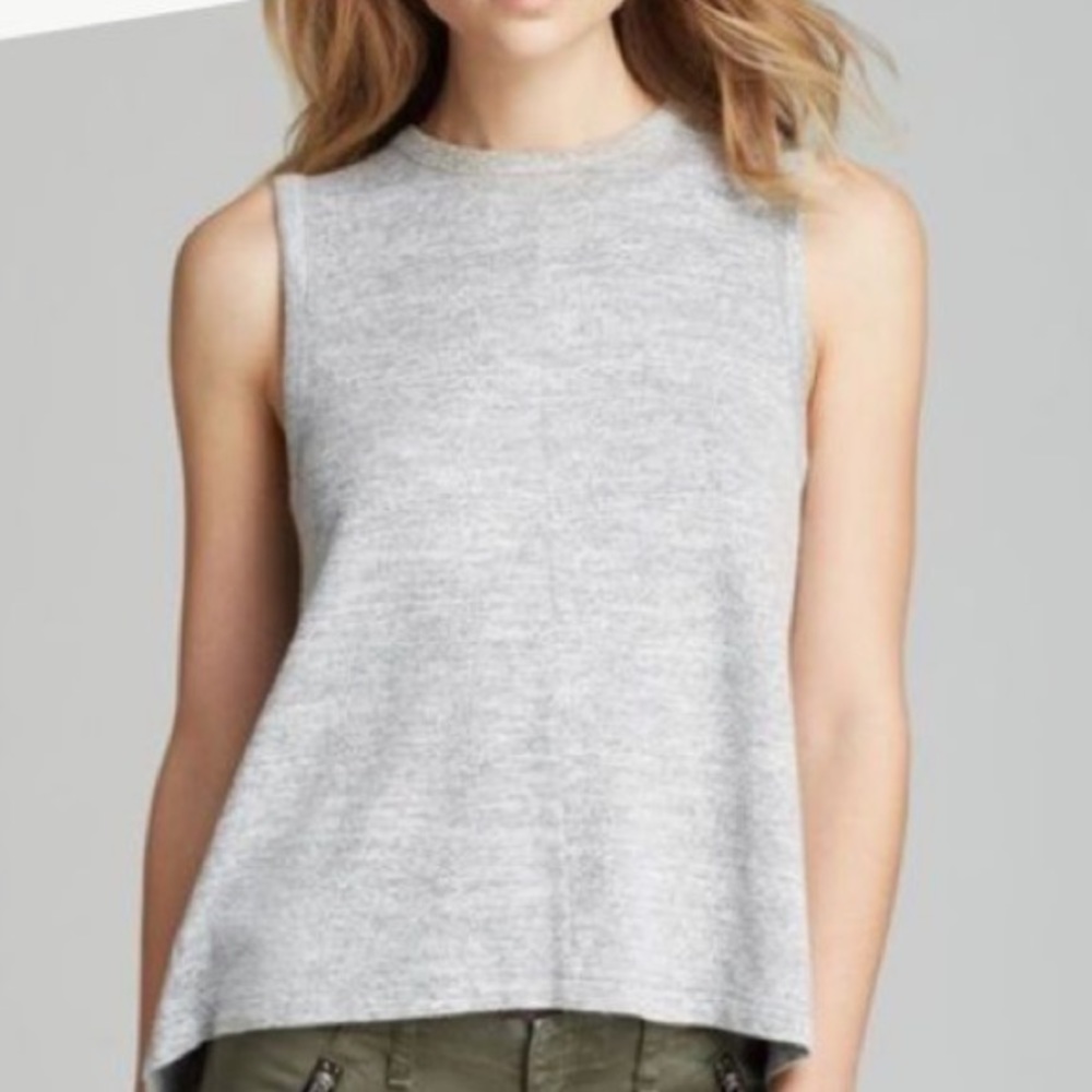 Rag and Bone Nicole Tank Top Gray Sz S